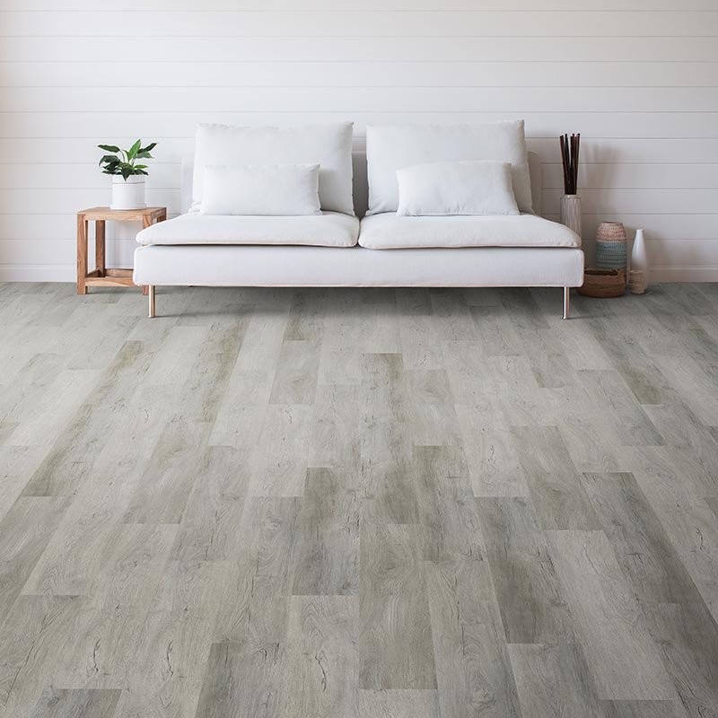 Living Room Gray Luxury Vinyl Plank -  Gilbert's CarpetsPlus COLORTILE in Big Rapids, MI