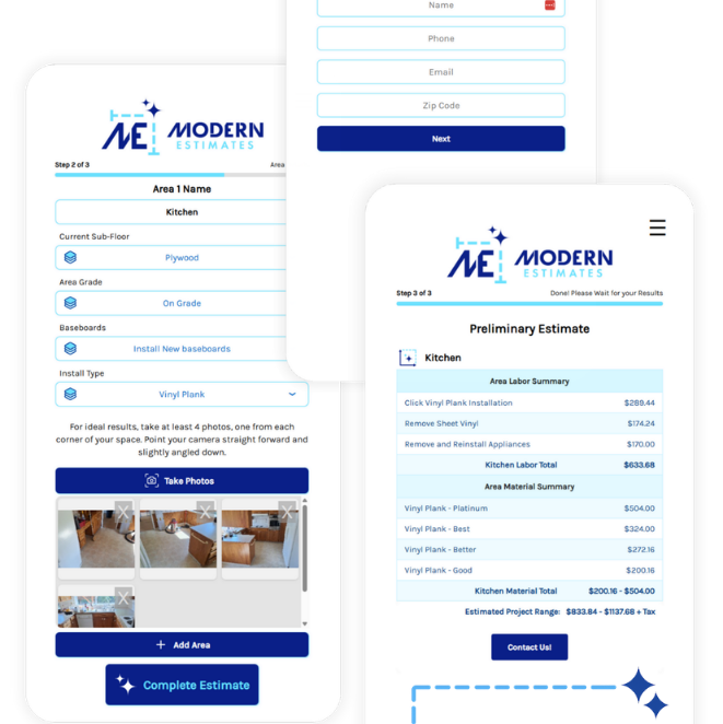 Get an instant virtual quote from Gilbert's CarpetsPlus ColorTile!