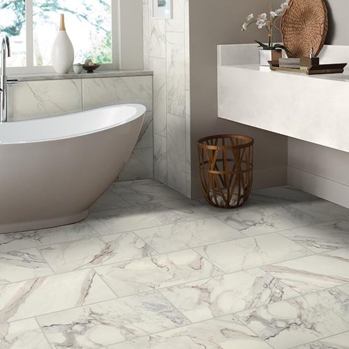 Bathroom Porcelain Marble Tile - Gilbert's CarpetsPlus COLORTILE in Big Rapids, MI