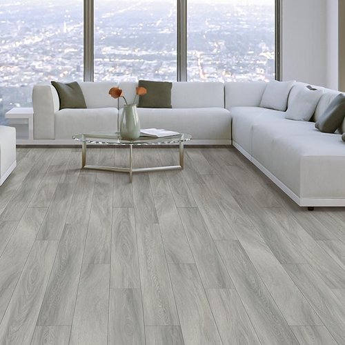 Living Room Gray Greige Luxury Vinyl Plank LVP -  Gilbert's CarpetsPlus COLORTILE in Big Rapids, MI